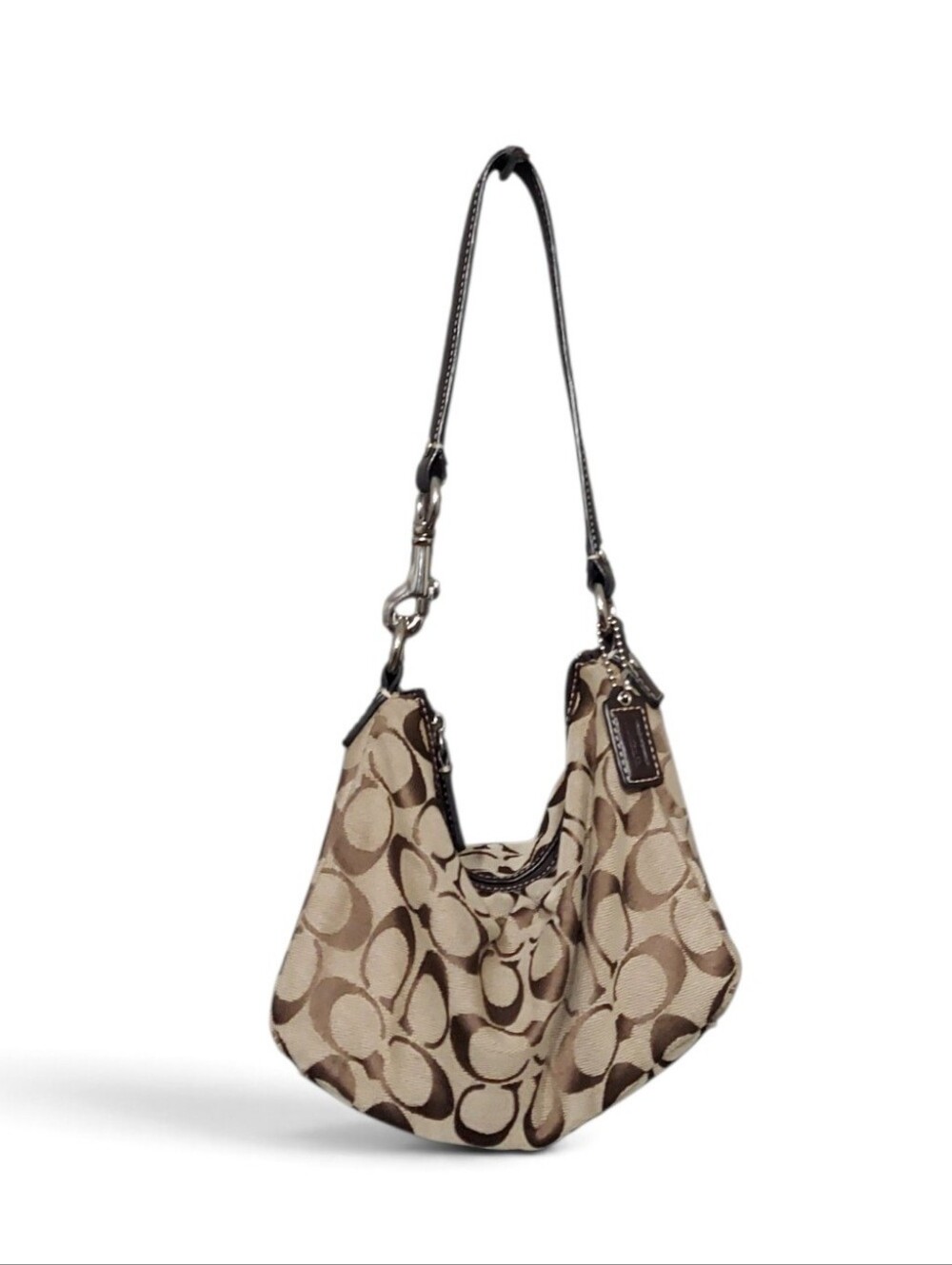 Coach Vintage Y2K Soho Mini Signature Jacquard & Leather Shoulder Bag